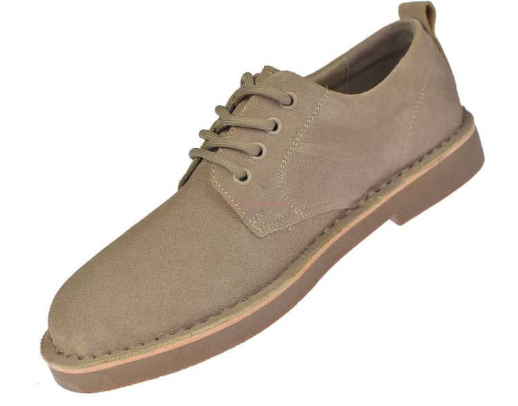 Półbuty męskie Jankowski JR/P-4-601 beżowe widok z boku