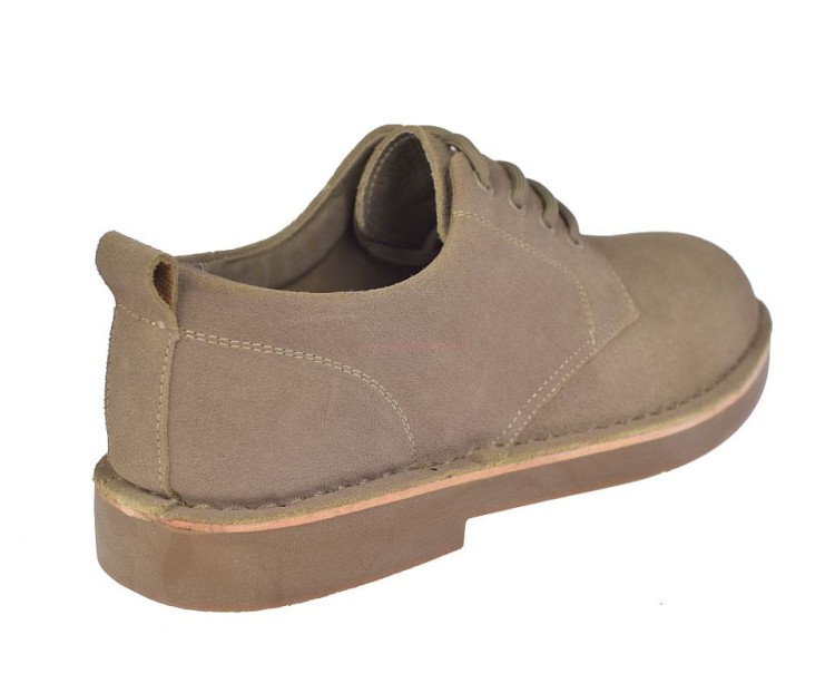 Beżowe półbuty męskie Jankowski JR/P-4-601 sznurowane