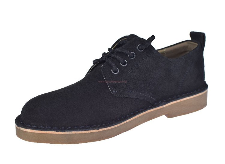 Półbuty męskie Jankowski JR P 4 601 granatowe widok z przodu