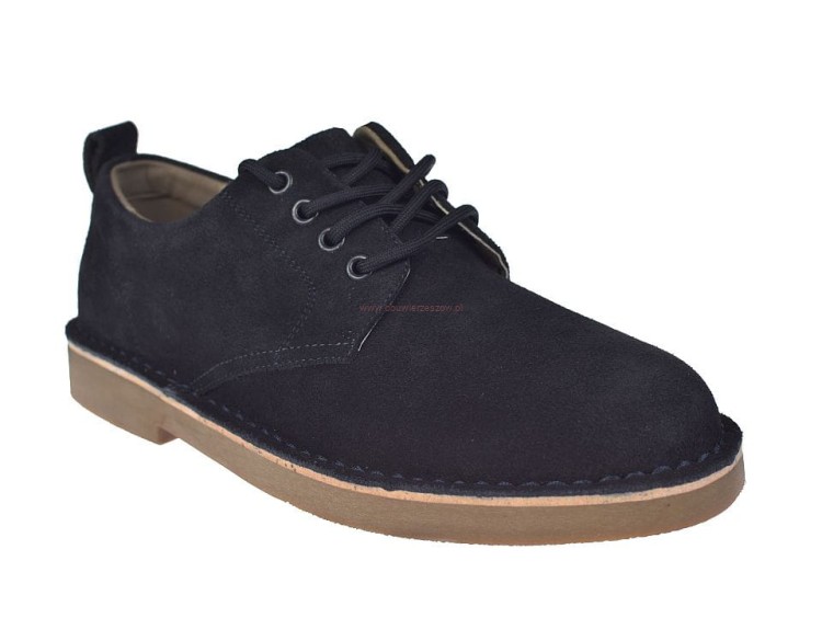Półbuty męskie Jankowski JR P 4 601 granatowe widok z przodu