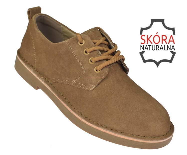 Półbuty męskie skórzane Jankowski JR P 4 601 camel