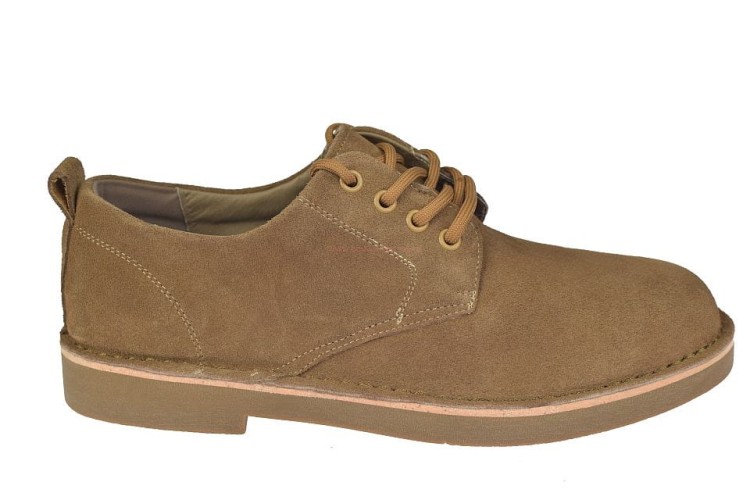 Piaskowe półbuty męskie zamszowe Jankowski skóra naturalna