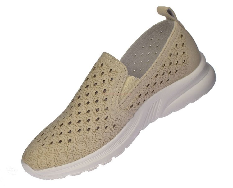 Półbuty wsuwane ażurowe slip on na lato