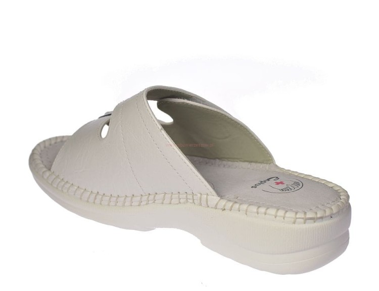 Klapki medyczne na koturnie 4 cm antypoślizgowe Enplus