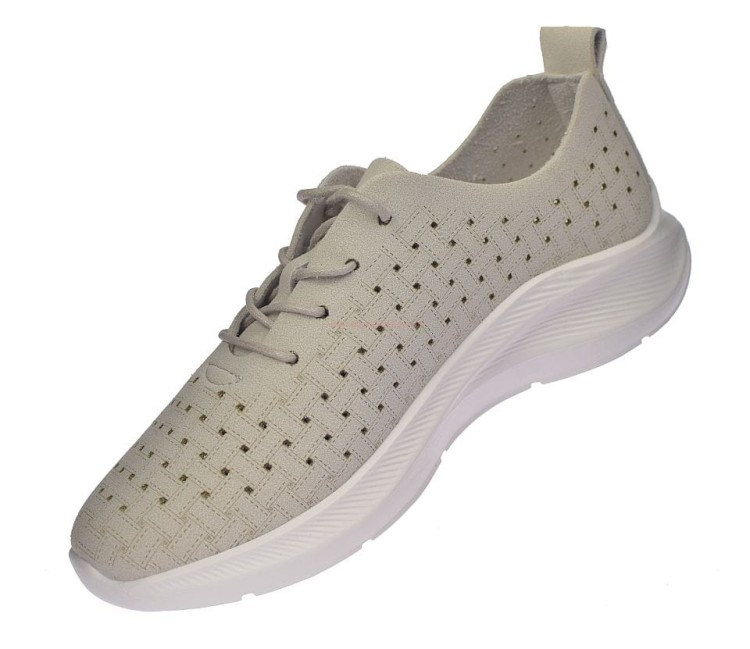 Sznurowane sneakersy damskie Skotnicki w kolorze szarym