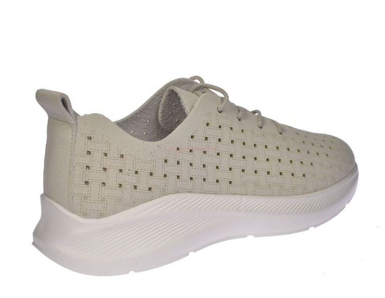 Sznurowane buty damskie Skotnicki w kolorze szarym