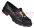 Czarne półbuty damskie Skotnicki P-3-Y107 eleganckie loafersy