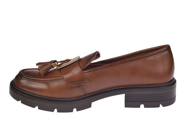 Stylowe brązowe półbuty damskie do pracy