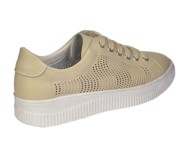 Modne sneakersy damskie casual ze skóry naturalnej