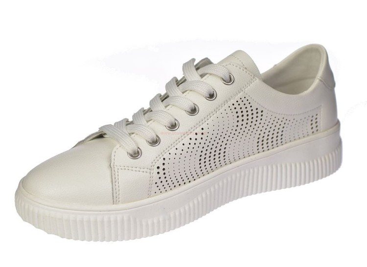 sneakersy damskie Skotnicki białe ze skóry