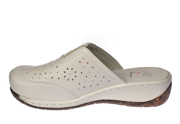 Klapki profilaktyczne damskie Enplus skórzane