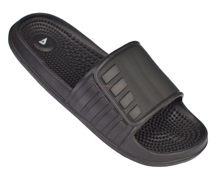 Fakirki męskie American Club czarne klapki masujące stopy z kolcami