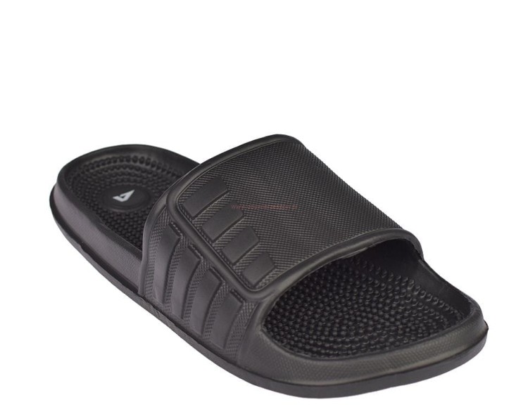 Czarne klapki fakirki męskie zdrowotne z kolcami masującymi