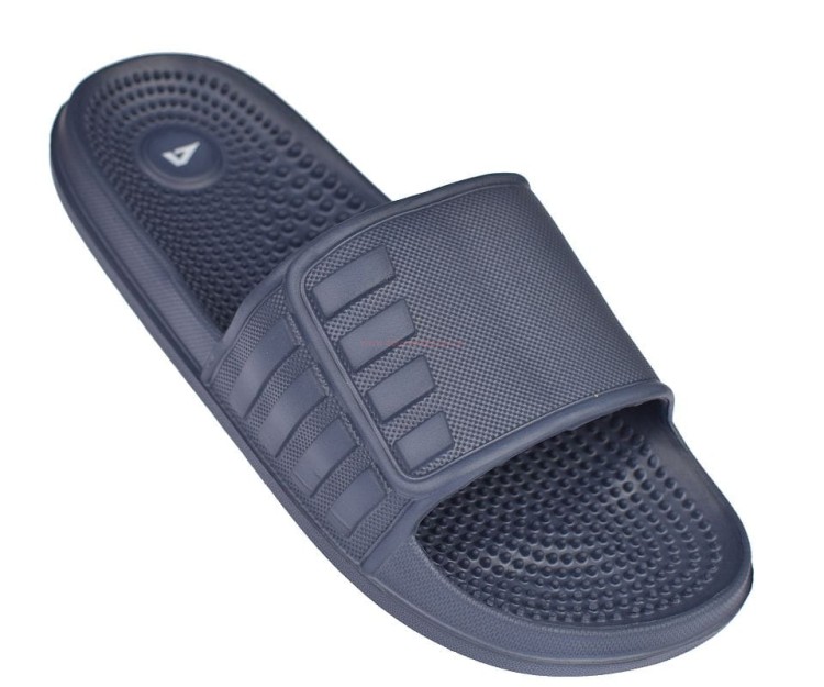 Granatowe klapki fakirki męskie American Club masujące stopy