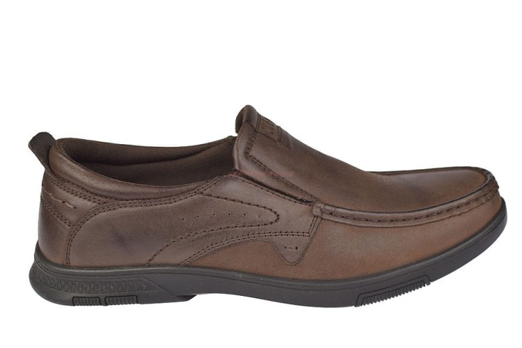 Eleganckie buty męskie brązowe do garnituru American Club CY77