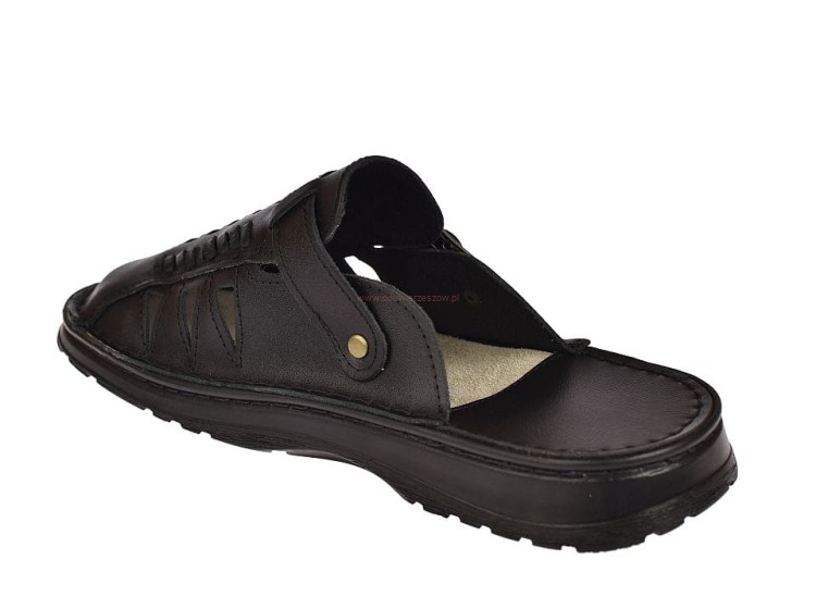 Klapki męskie KLS-027 BK klasyczny design