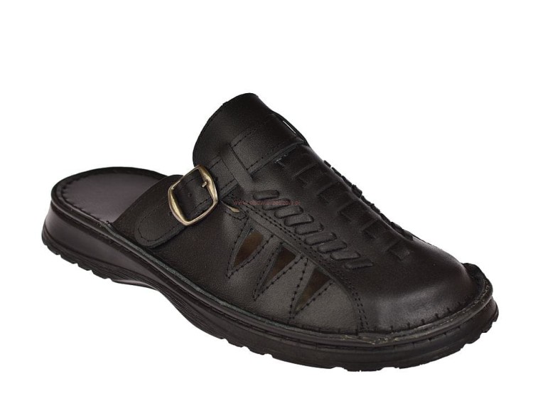 klapki męskie z naturalnej skóry,