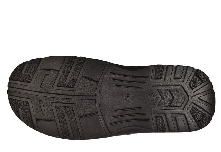 Klapki męskie skórzane KLS-027 BK podeszwa