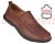 Skórzane mokasyny męskie American Club CY140 brązowe