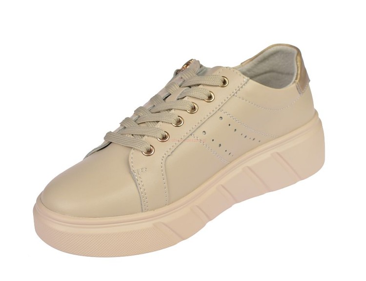 Półbuty skórzane damskie sportowe sneakersy