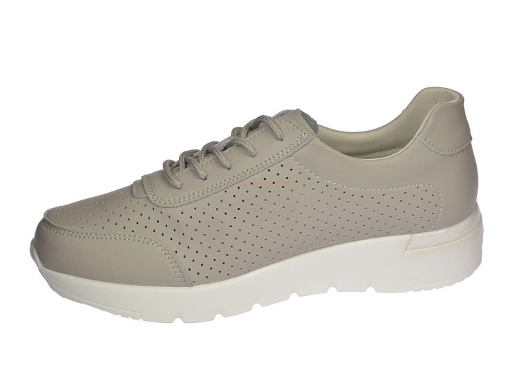 Szare sneakersy damskie casual styl miejski