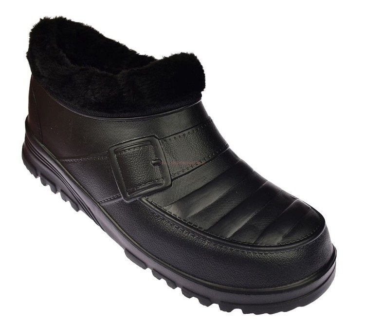 Kalosze męskie piankowe krótkie EVA czarne 18062