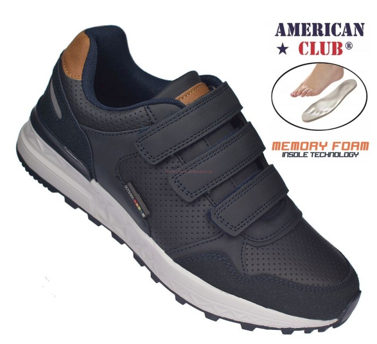 Buty sportowe młodzieżowe American AA57 granatowe