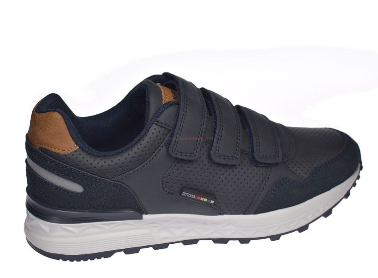 Sneakersy młodzieżowe granatowe z wkładką Memory Foam