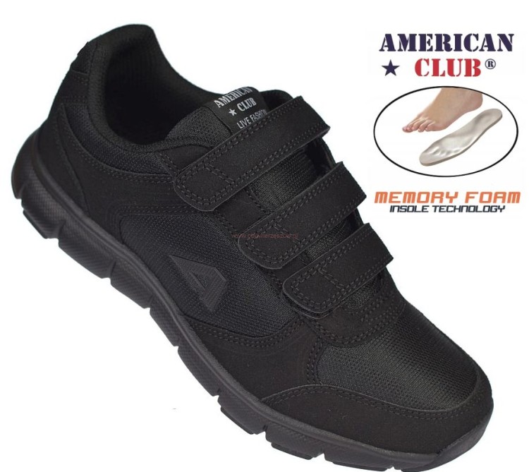 Buty sportowe męskie HL 214 czarne American Club