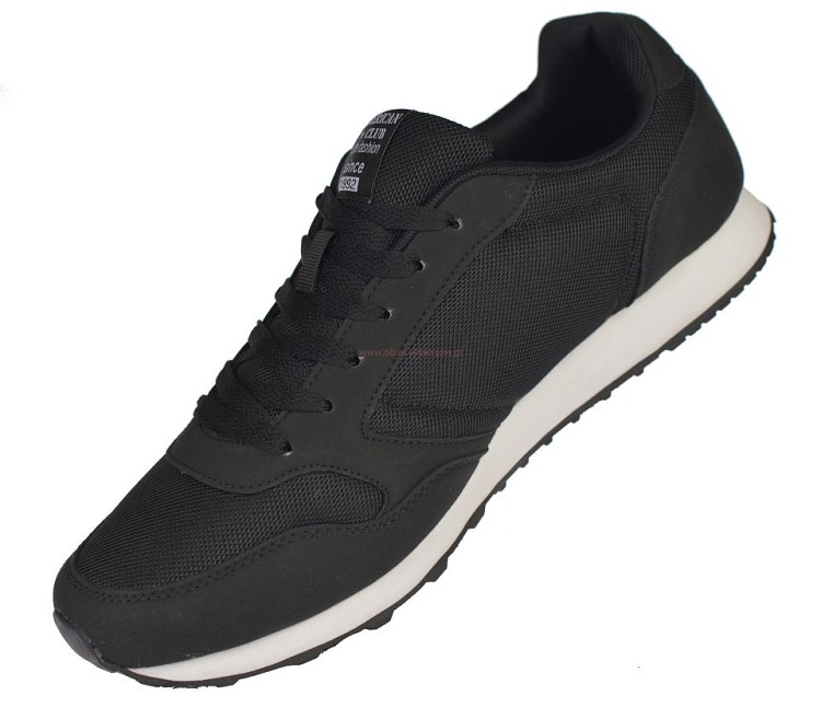 Duże buty sportowe męskie mesh American WT134 czarne