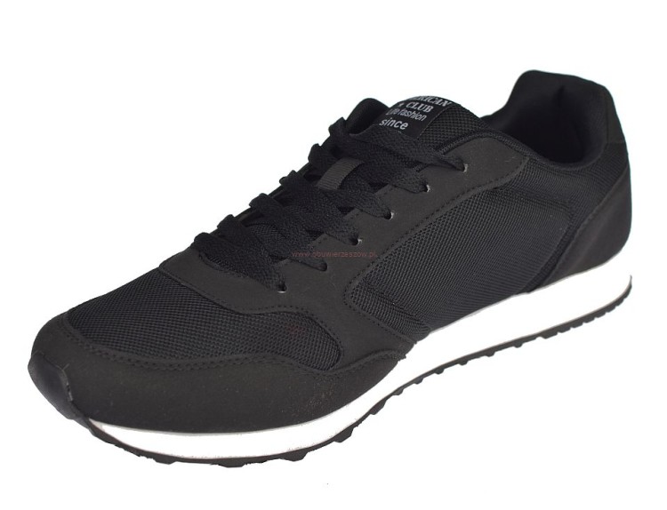 Lekka piankowa podeszwa czarne sneakersy męskie