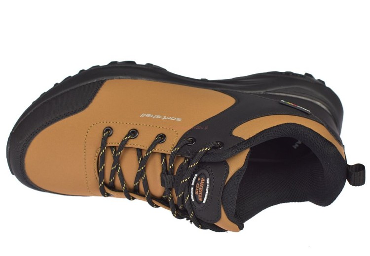 Buty outdoor męskie HL 221 miodowe widok z góry