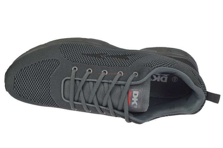 Buty sportowe męskie DK S1023 szare – zbliżenie na sznurowanie