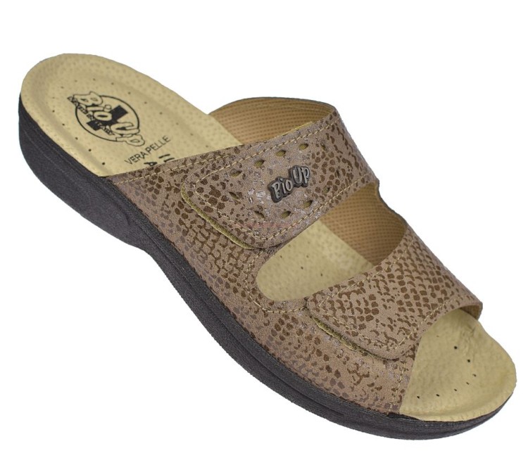 Klapki zdrowotne damskie Bio Up GE 480/R taupe