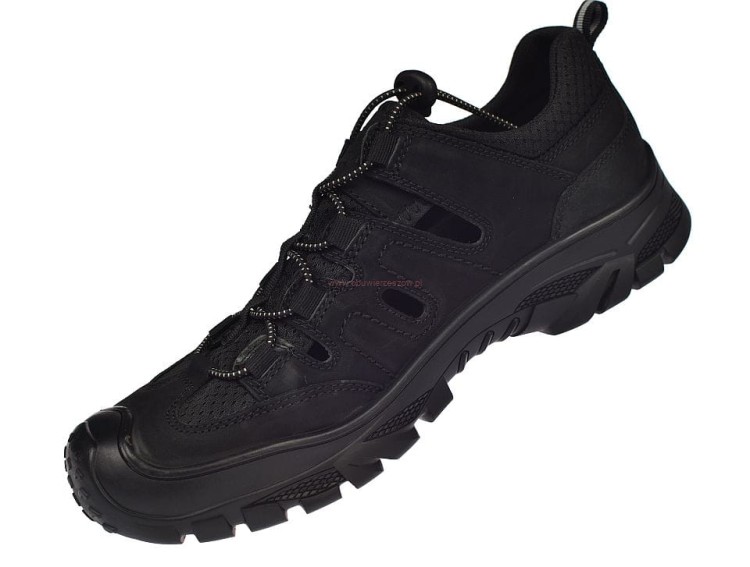 Skórzane sandały trekkingowe męskie American Club CY106/24 – widok z boku