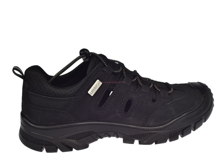 Sandały trekkingowe męskie skórzane z wycinaną cholewką