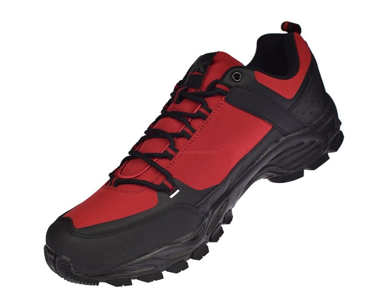 Czerwone buty trekkingowe meskie sportowe