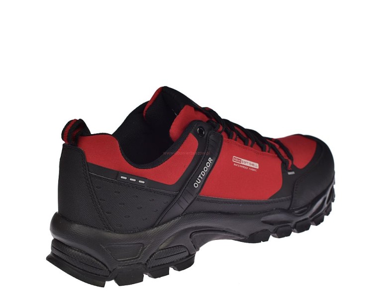 nadwymiarowe trekkingi męskie DK 1096 czerwone