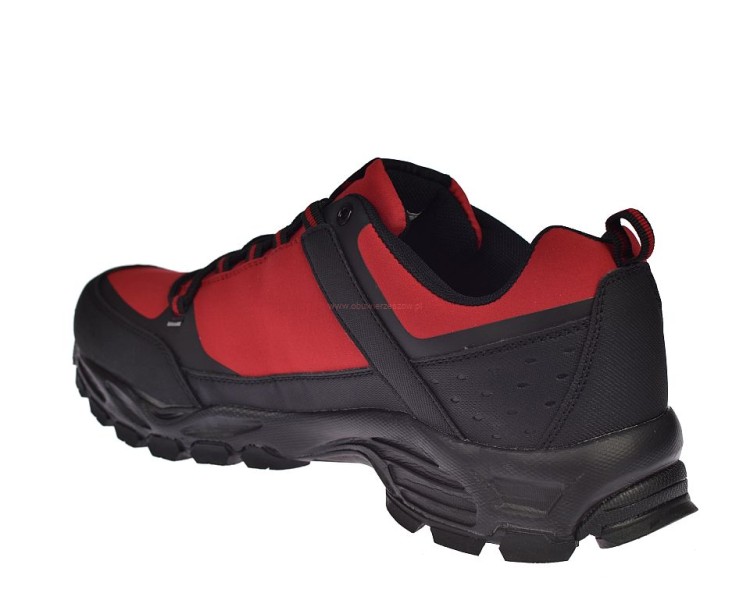 czerwone trekkingi męskie DK 1096 duże rozmiary softshell