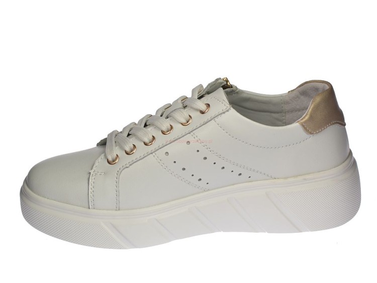 białe sneakersy damskie na grubej podeszwie Ladie’s Style