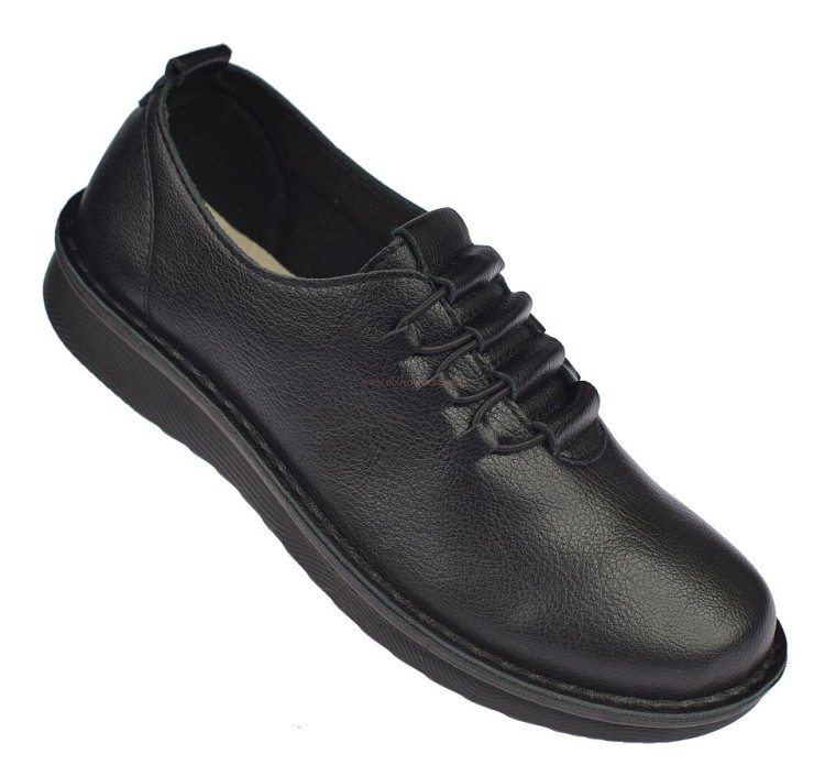 mokasyny damskie czarne Dr Jan MD26-29 przód