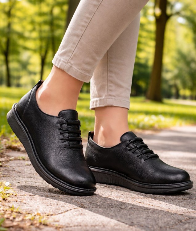 Lekkie mokasyny damskie czarne na lato Dr Jan