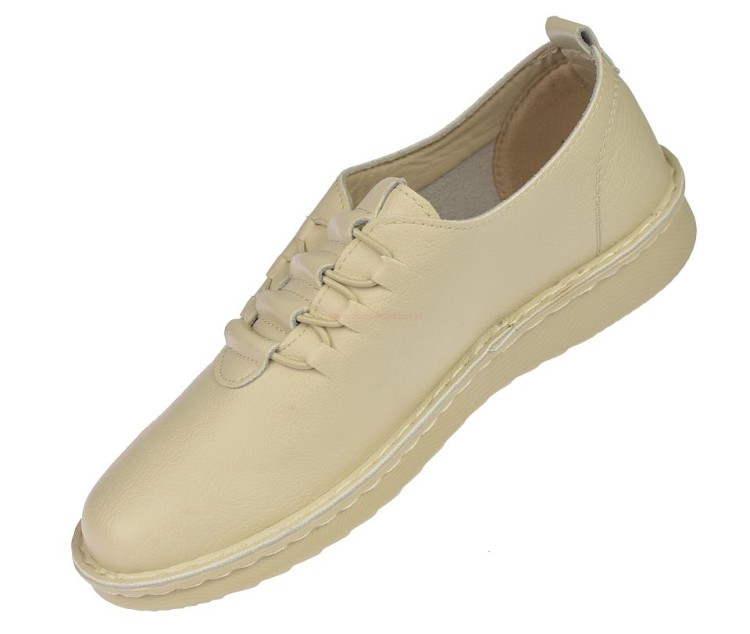 buty damskie beżowe Dr Jan skóra ekologiczna