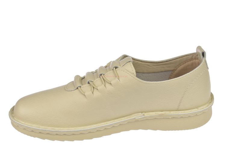 półbuty damskie komfortowe beżowe na spacer