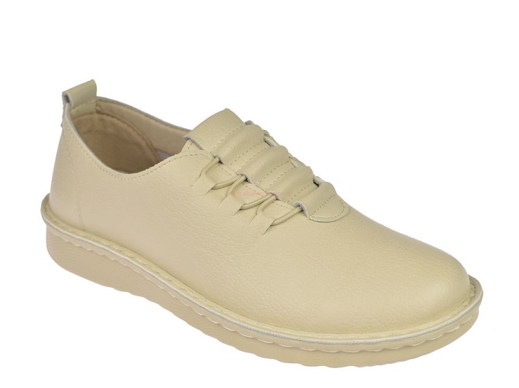 Półbuty damskie wsuwane na lato mokasyny skóra