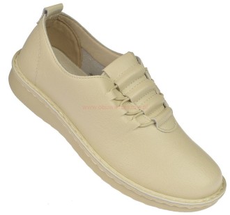 półbuty damskie beżowe wsuwane lekkie