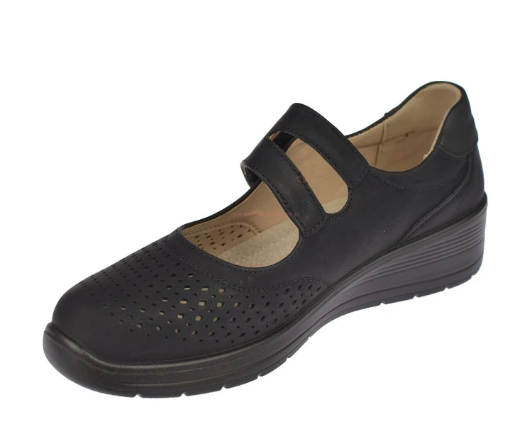 buty damskie czarne przewiewne na lato Dr Jan