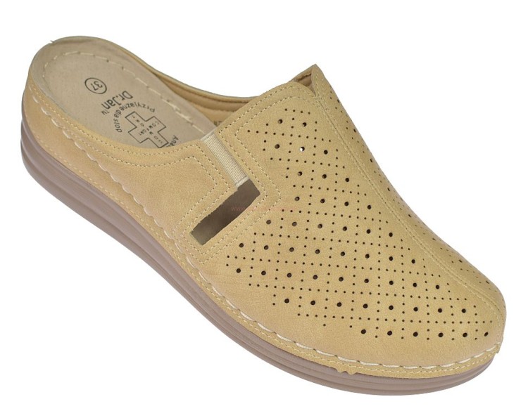 Chodaki damskie z gumkami po bokach dr Jan MD26-74