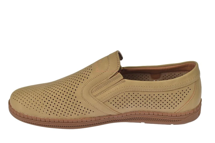 mokasyny męskie lekkie z ażurową cholewką na lato