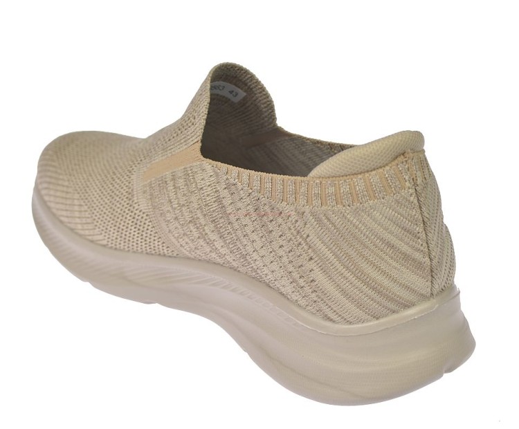 lekkie sneakersy męskie jasne beżowe slip on